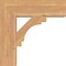 Ekena Millwork Merced Block Smooth Bracket, Western Red Cedar, 5 1/2"W x 22"D x 22"H BKT06X22X22MRC05SWR - alternate 4